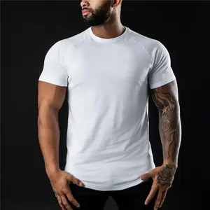 Solid color crew neck T-shirt, men's summer crew neck short-sleeved T-shirt, comfortable pure cotton T-shirt