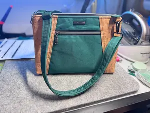 Sunshine Crossbody Bag: Cork & Waterproof Canvas Shoulder Bag