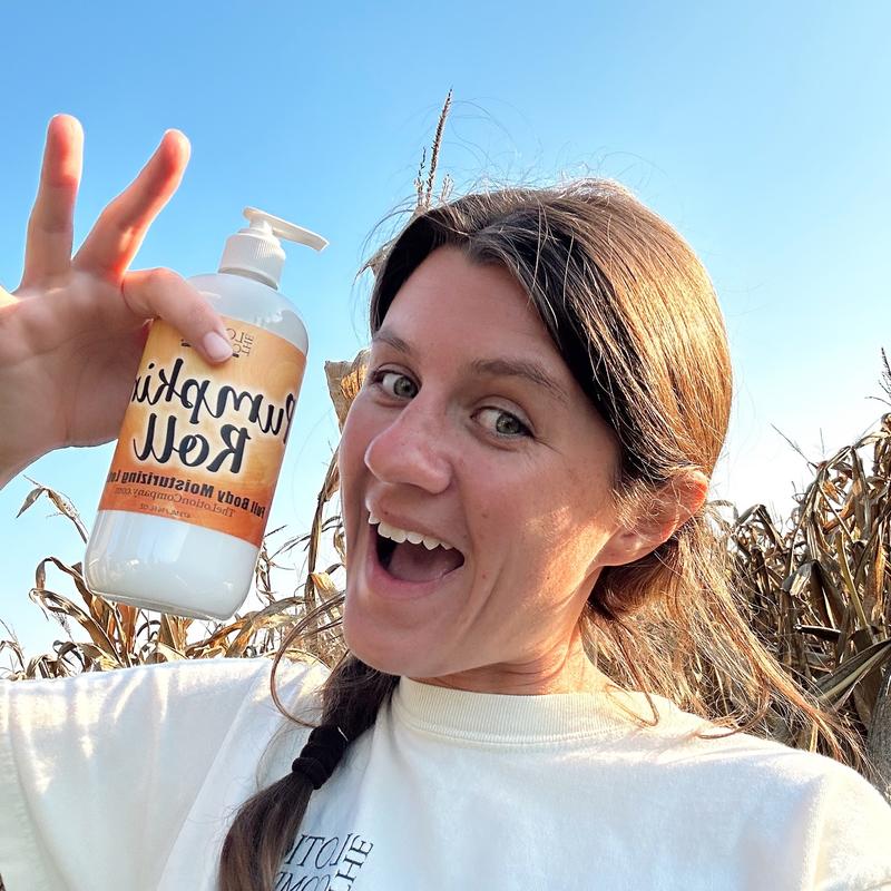 Pumpkin Roll Body Lotion Fall Exclusive (limited edition!) – by The Lotion Company – 16 oz Pump – with Vanilla, Aloe & More