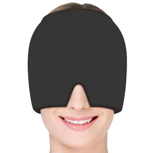 LMMAKE Migraine Relief Cap Headache Relief Cap Hat Head Ice Pack Wrap for Migraines Tension Stress Hangover Cold Cap Ice Hat for Women Men