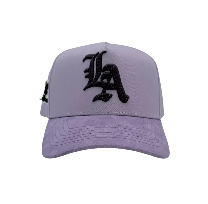 NO LOVE Grey LA Logo Trucker Hat for Men Women Unisex Adjustable Cap