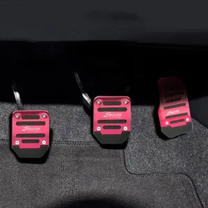 Automotive Accelerator Pedal Cover, Aluminum Alloy Anti-slip Pedal Protector, Automotive Pedal Or Brake Pedal Cover, Car Interior Accessories
