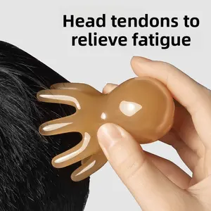 Popular Octopus Massage Comb Head Meridian Massager Scalp Acupoint Hair Therapy Comb Octopus Portable Body Care
