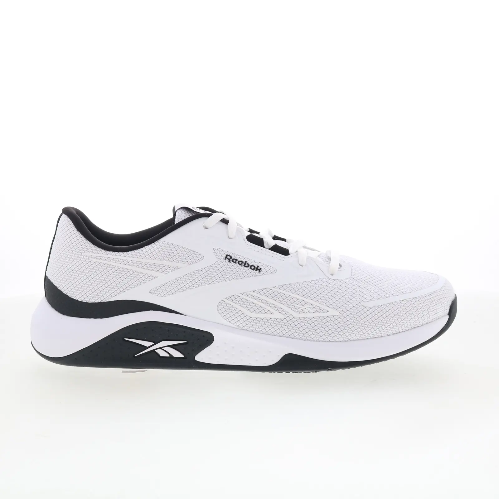 Reebok Nanoflex TR 3 Mens White Mesh Lace Up Athletic Cross Training Shoes