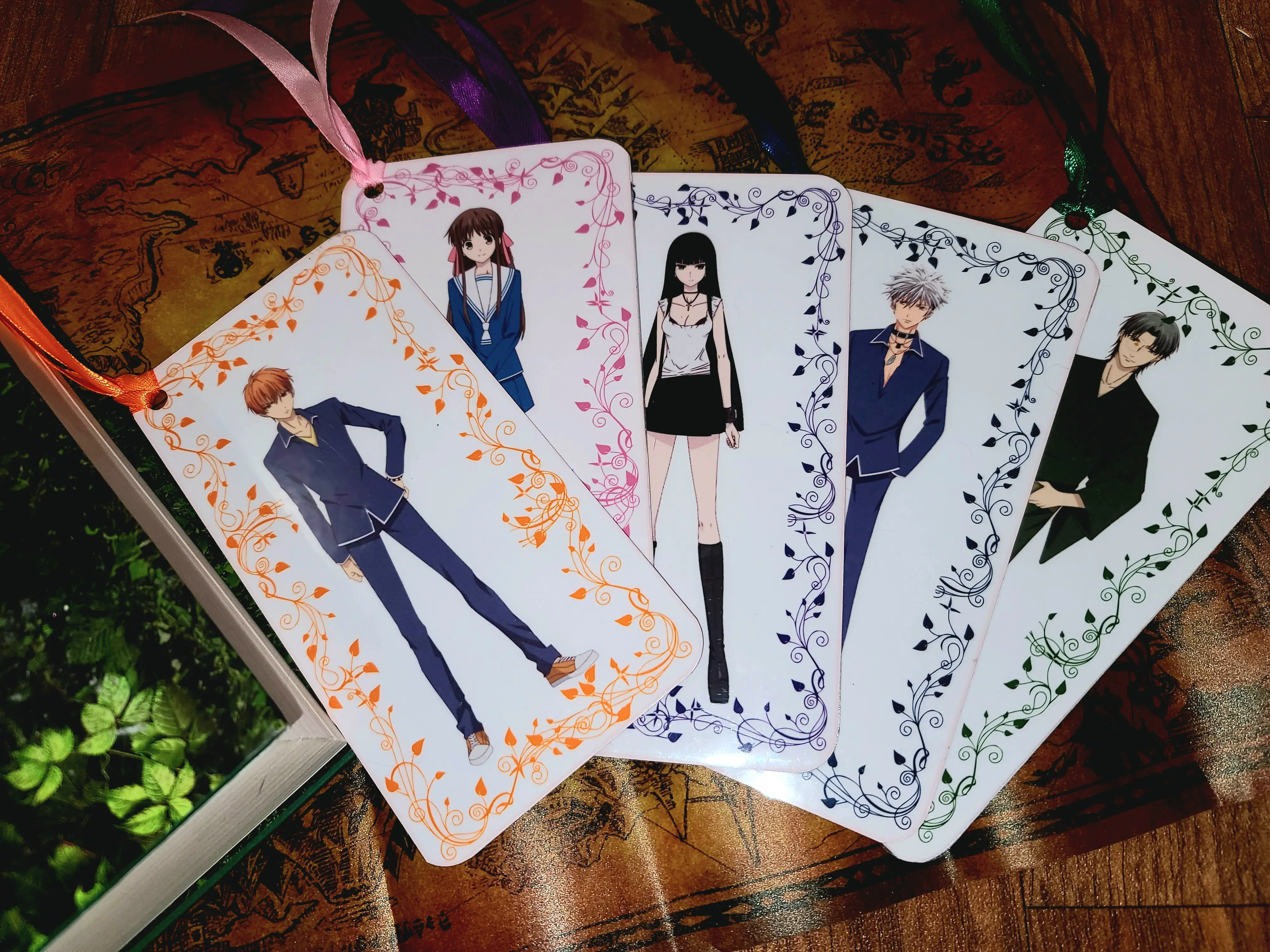 Fruits Basket Bookmarks - All Zodiac members with Tohru, Akito, Kyo, Yuki, Hatsu, Rin, Momiji, Ayame, Shigure, Hatori, Ritsu, Hiro, Kisa,