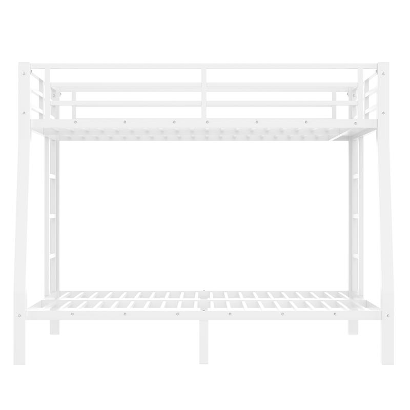 [Bellemave]Metal Full XL over Queen Bunk Bed for Teens and Adults,Space-Saving/Noise Reduced/No Box Spring Needed