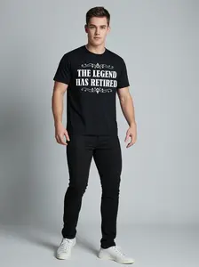 The Legend Has Retired" Funny Retirement Gift T-Shirt for Men & Women - Cotton Tee with Stylish Lettering, Comfortable & Fashionable Casual Wear, Retirement Gift Apparel | Decorative Retirement Tee | Comfortable Fit
