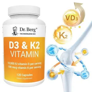 Dr. Berg Vitamin D3 & K2 - Magnesium, Zinc, Strong Bones, Immune Support