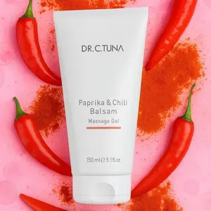 DR. C. TUNA Paprika & Chili Massage Gel 5.1 fl oz - Warm Sensation, Stress & Pain Relief, Soothing for Relaxation