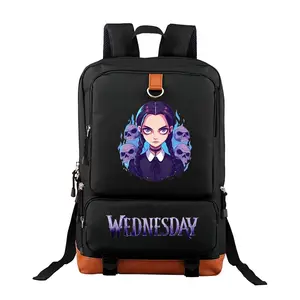 Wednesday Adams  Unisex Backpack with Laptop Compartment – Large Capacity Travel & Commuting Bag for Camping, Perfect Birthday Gift for Friends & Family 17.3‘’*11.4”