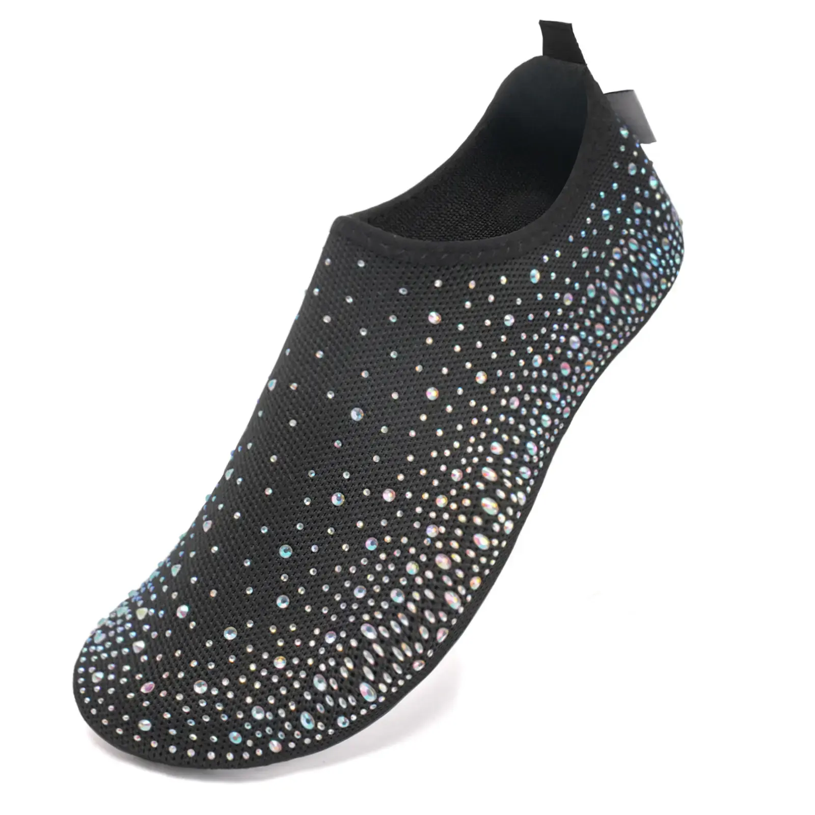 Women's Barefoot Water Shoes, Slip-On Breathable Knit Aqua Socks with Flexible Non-Slip Sole for Beach, Swimming, and Travel, Swimming Shoes, Sporty Water Shoes