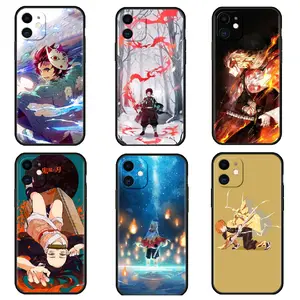 Anime Demon Slayer Tanjiro, Nezuko, Rengoku, Zenitsu, Inosuke  phone cases for iPhone 14  TPU13 12 11 Xr 7 8 Pro Max Plus Cover Accessories Casing Smartphone Protection Cellphone Handheld anime fan