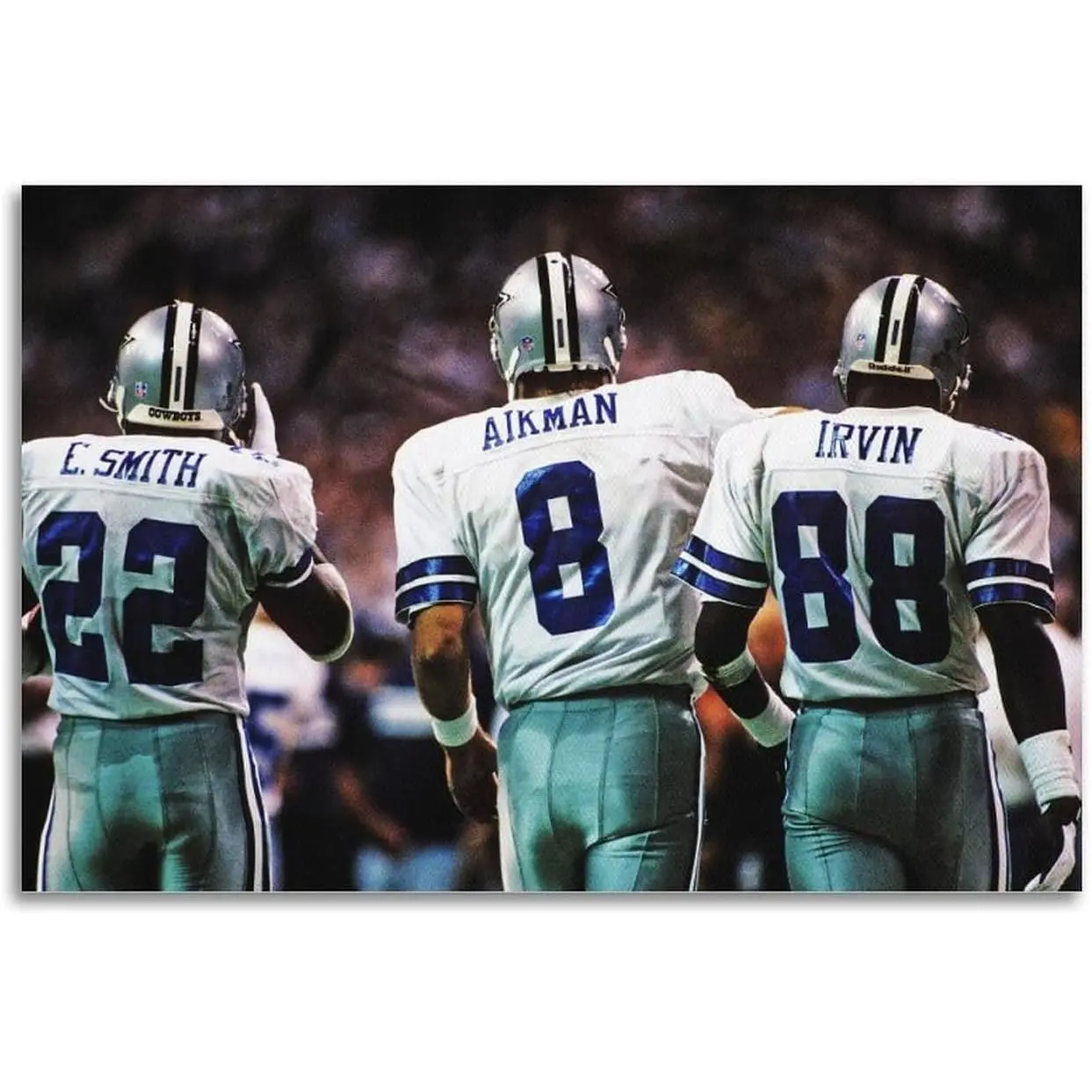 Troy Aikman Emmitt Smith Michael Irvin Cool Posters Poster Wall Art Canvas Aesthetic Decorative Modern Art Print Bedroom Decor