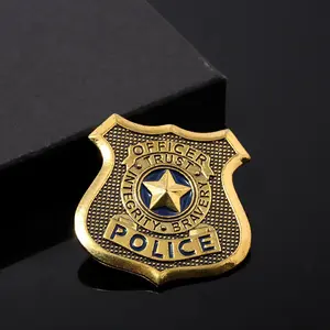 Cartoon Movie Accessories Metal Badge Brooch Judy Hopps Rabbit Police Pin for Women Men Cosplay Lapel Pins Jewelry Props