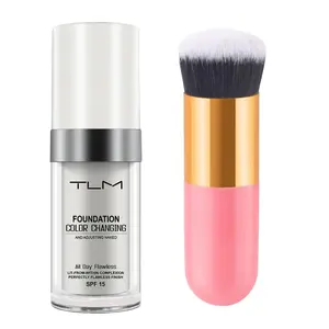 Magic Color-Changing Set with Brush, Auto-Adjusting Coverage, Hydrating Flawless Coverage, Long-Lasting, Suitable for All Skin Types, 2-Piece Kit