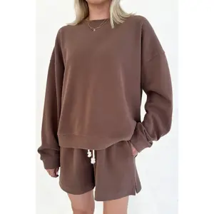 Sunkissed Slouchy Pullover Top in Cocoa