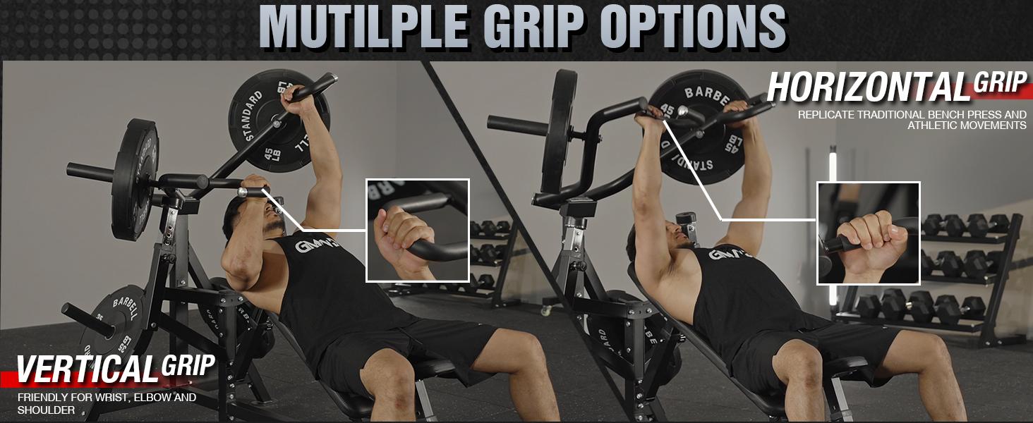 GMWD V2 Incline Chest Press Machine 1250LBS Bench Press with 7+5 Adjustable Positions & Independent Converging Arms for Home Gym Upper Chest Workout