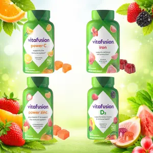 Gummy Vitamin Supplements for Immune, Bone & Energy Support — Iron, Vitamin C, Zinc & Vitamin D3 Options, Mixed Fruit Flavors Fitness