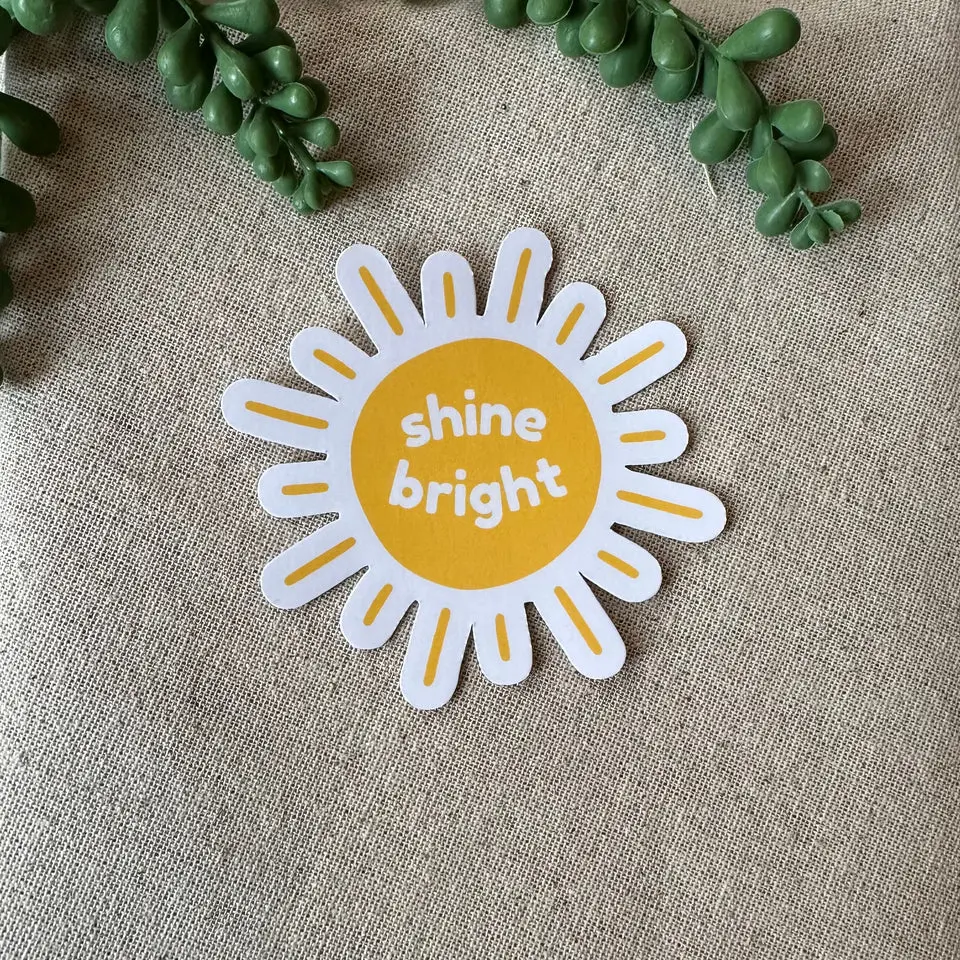 Shine Bright Sun Sticker