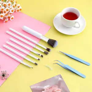 9 Pcs Cake Brush Baking Decorative Brush Professional Dessert Dyeing Brush Suitable for Chocolate Biscuits Containing Paste Tool Kitchen Accessories Suitable for DIY Baking Enthusiasts Kitchen Accessories Bakeware Utensils Plastic Stainless