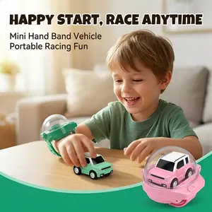 New Watch Remote Control Car Toys with Dustproof Cover  Mini Long Distance Wrist Watch RC Car USB Power Battle Watch for Kids Boys Girls Outdoor Toys Birthday Gifts juguete rc