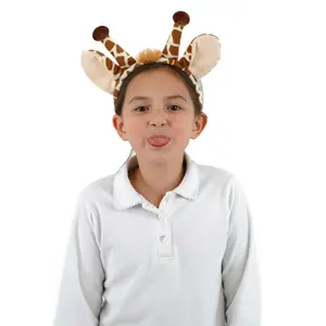 Giraffe Fleece Ears and Tail Set
