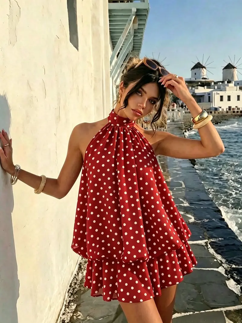 black and red polka dot mini dress - TikTok Shop black and red polka dot mini dress - TikTok Shop