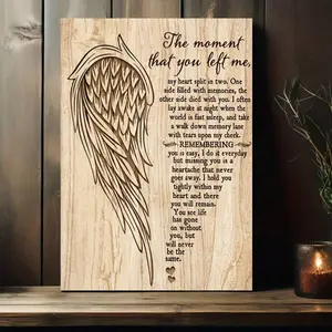 1 inspirational canvas painting with angel wing design, perfect for home, office, bathroom or living room decoration 2D flat printing frameless painting