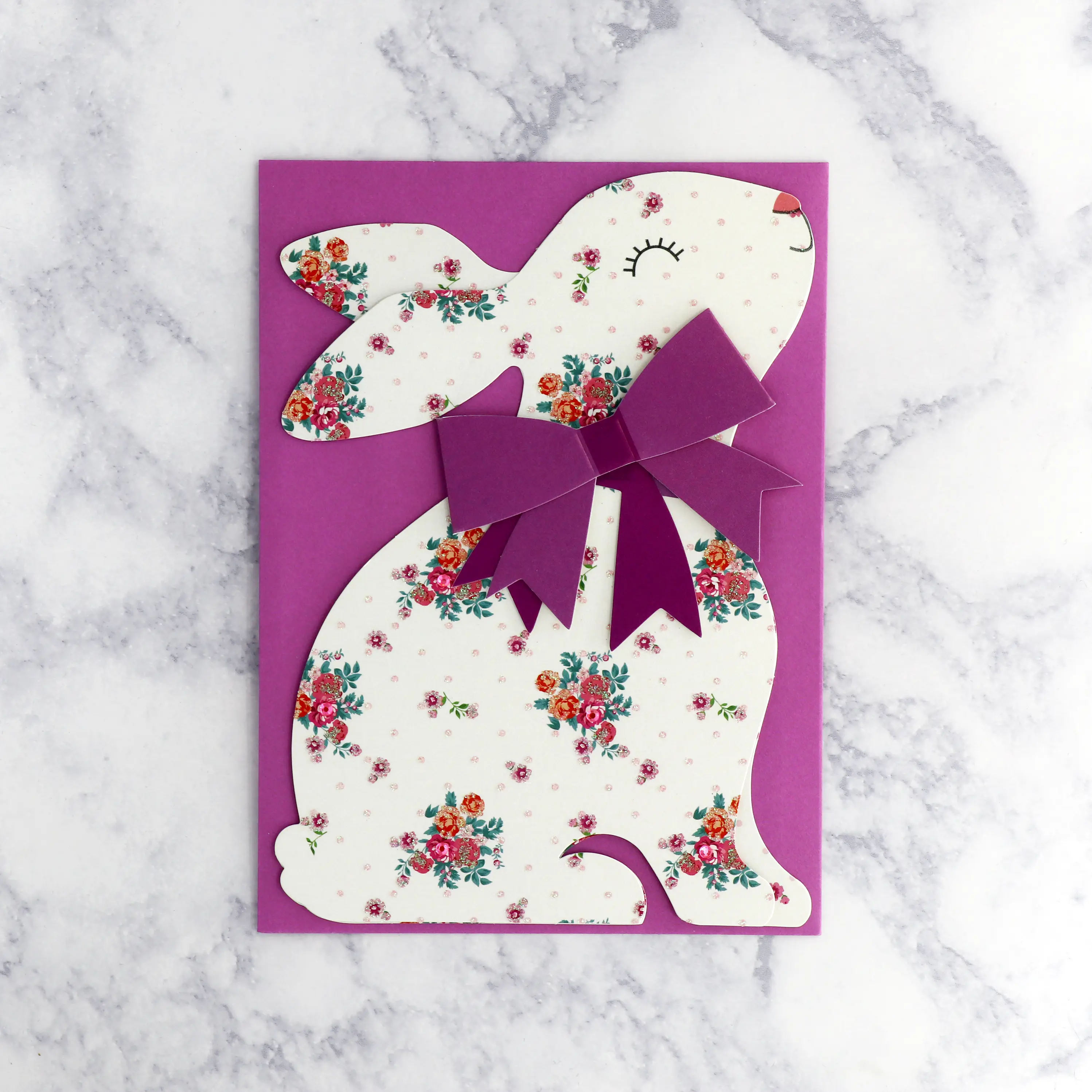 Die-Cut Bunny Easter Card