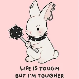 Adorable Rabbit Sticker – Cute Bunny Waterproof Vinyl