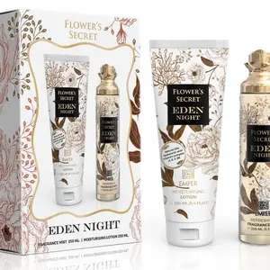 Eden Night Flowers Secret Set by Emper 8.4 Oz Made in UAE Body Care