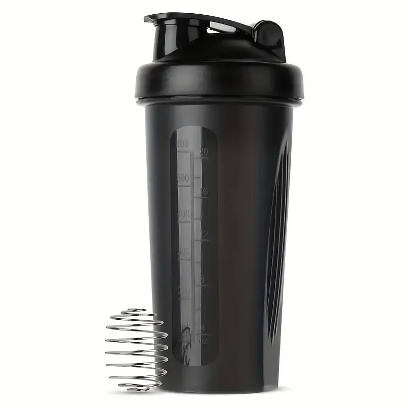 Protein Shaker Bottle with Mixer Ball, Rectangular Superfood Protein Shaker Sports Water Bottle, PVC-Free, Ideal for Gym Supplements, Work Out & Summer Hydration, Sports Drinking Bottle