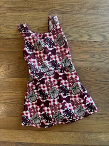 Maroon and White Bulldog Athletic Dress