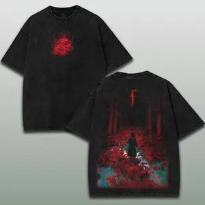 Silent Hill F friends don't last forever Hinako Shimizu art horror Game Washed Tshirt Sweatshirt Hoodie 2 Sided Cotton unisex graphic tee