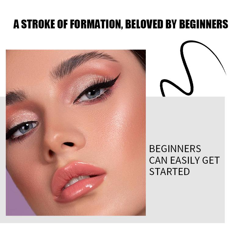 [YANQINA] Long-lasting eyeliner -lightweight, waterproof,vegan,cruelty-free,24-hour smooth application,ultra- creamy andsilky smooth texture.