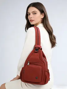 Multifunctional Fashion Women's Backpack, Casual Backpack, Purse Chest Bag, Crossbody Shoulder Bag, Water-Resistant Nylon Material, Stylish and Practical