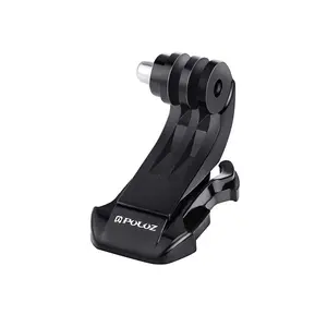 PULUZ Black Vertical Surface J-Hook Buckle Mount for PULUZ Action Sports Cameras Jaws Flex Clamp Mount for GoPro, Insta360, DJI and Other Action Cameras(Black)