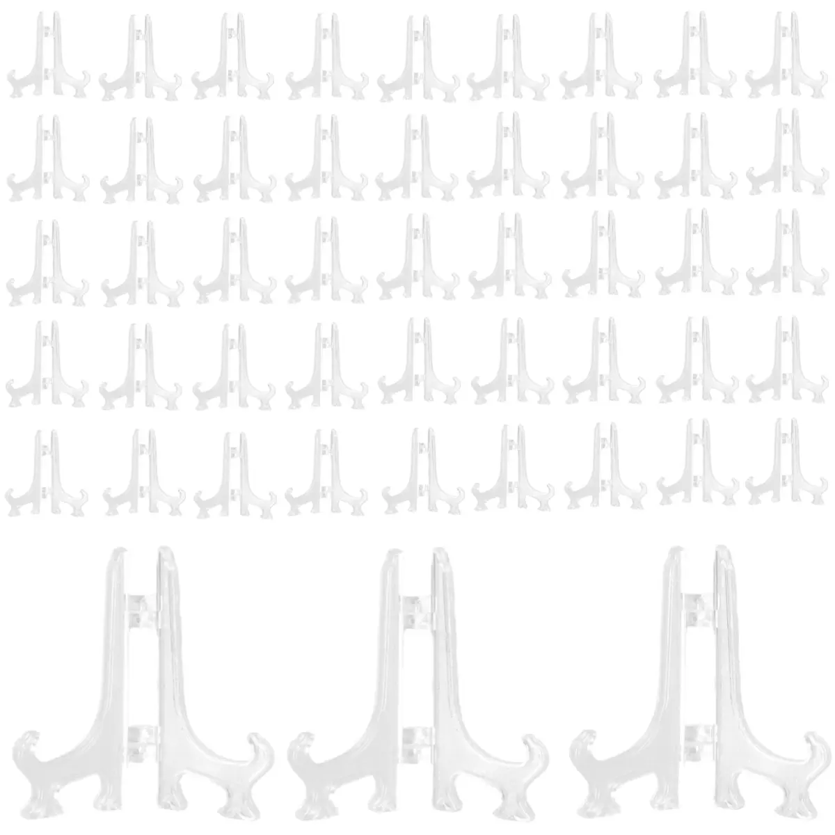 48Pcs/Set Mini Easel Stands,Plastic Plate Stand Holder,Display Picture Easel for Display Picture Frame Collectibles Desktop Weddings Party Home Decor,Halloween Christmas Gifts,Tools & Hardware,Summervibes