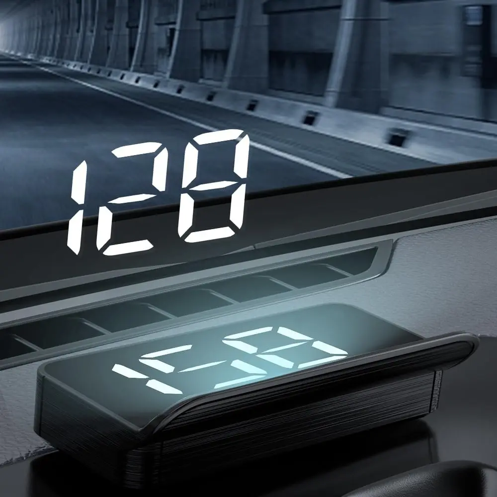 Projector Speedometer GPS Digital Speedometer Speed Display for Car MPH Windshield Projector ...