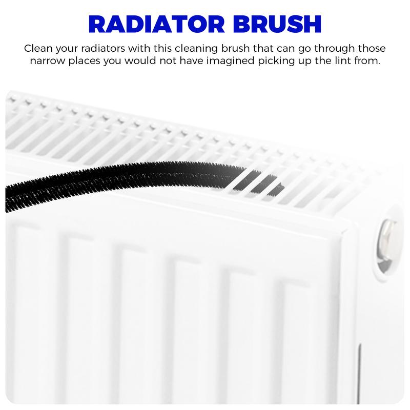 2 Pieces Dryer Vent Cleaner Kit Compatible with All Vacuum Cleaner Dryer Lint Brush and Vacuum Hose Attachment with Stretch Universal Connector Quick Lint Remover