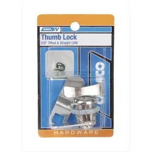 Camco 44333 Thumb Operated Cam Lock - 0.63 In., New Or Replacement Installations, Security Lock