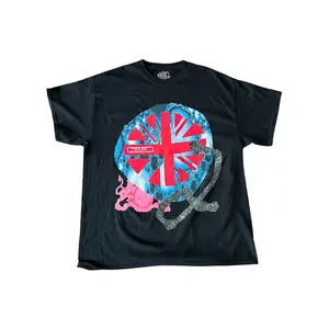 Travis Scott O2 Union jack T-shirt Black (men) by StockX
