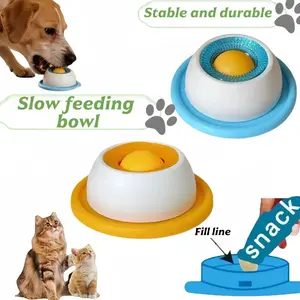Slow Feeder Licking Bowl for Dogs – Anti-Choke Interactive Dog Toy, Non-Slip Slow Food Mat for Anxiety Relief & Mental Stimulation
