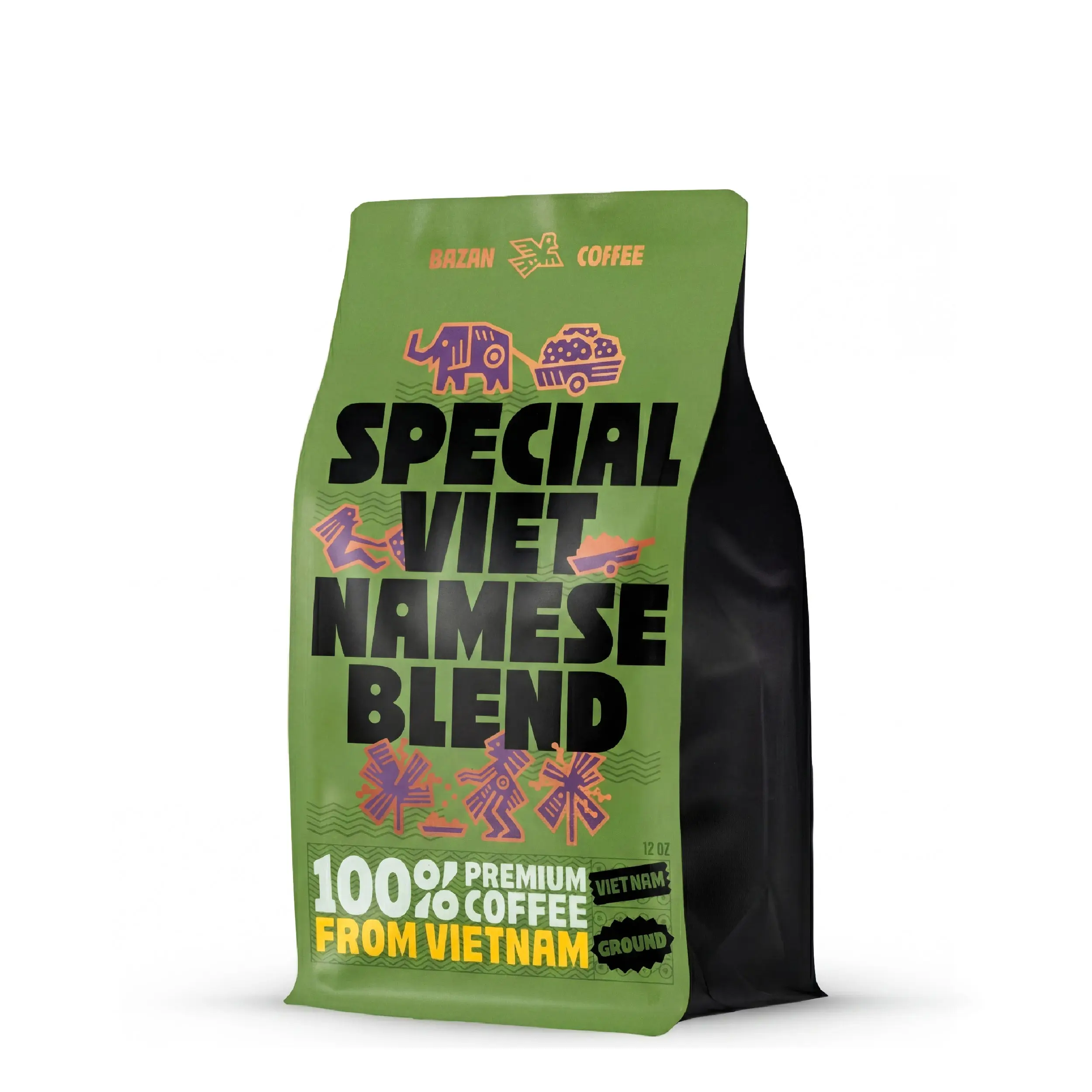 Special Vietnamese Blend, Strong & Smooth, Fruity & Floral Aroma, Ground