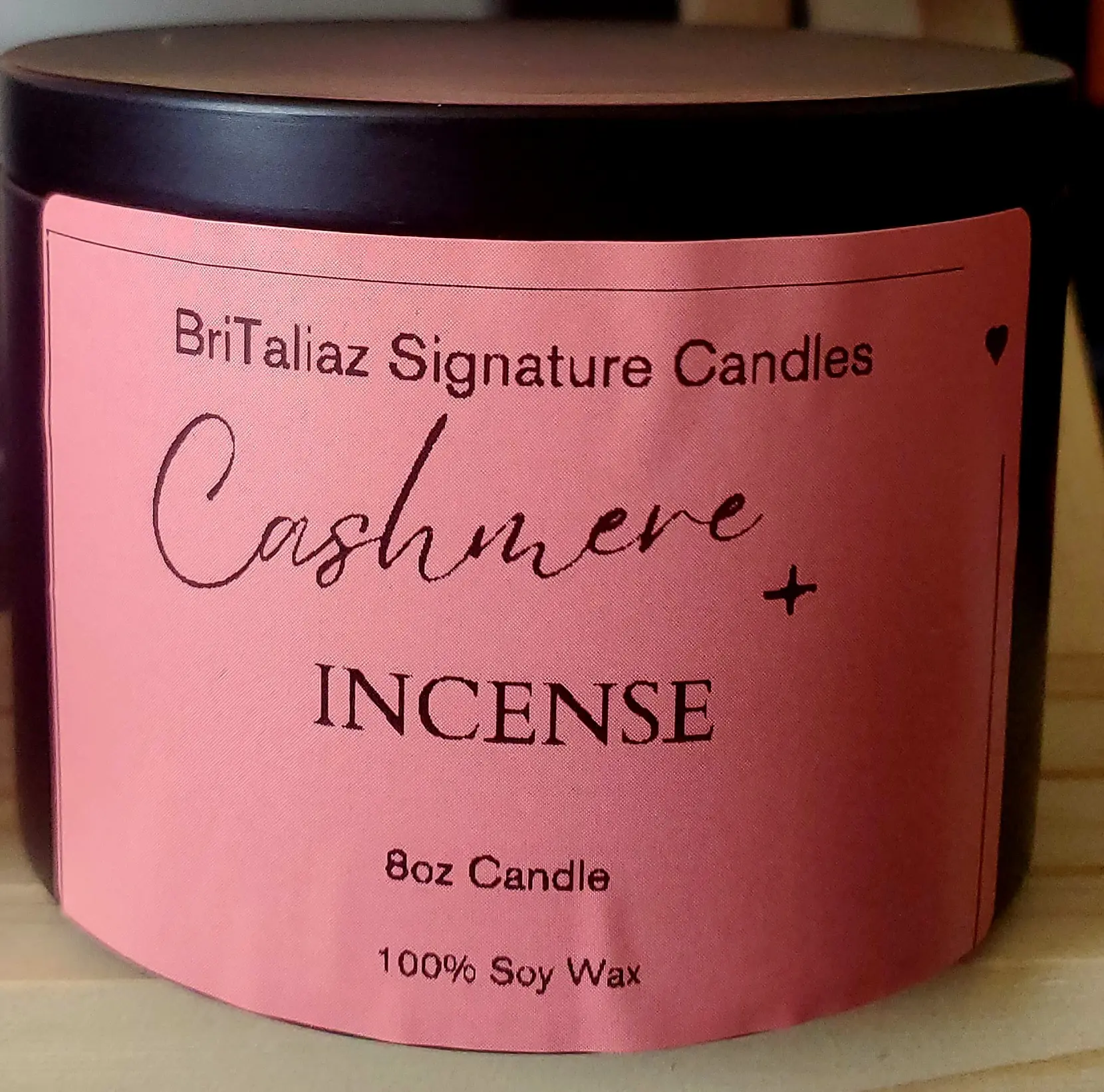 Cashmere Incense 8oz Candle