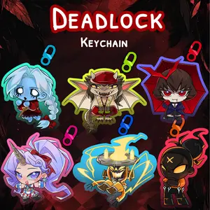 Deadlock Acrylic Keychain - Ivy, Vindicta, Mina, Celeste, Seven, Haze Anime Style Charm Key Ring, Kawaii Keyring Accessory, Fun Charm For Backpack Or Purse | High Quality and Customer Favorite Items
