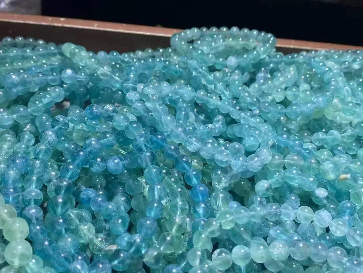 Shine(14777)gc.Blue fluorite bracelet