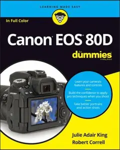 USED-Canon EOS 80d for Dummies by King, Julie Adair (Paperback)