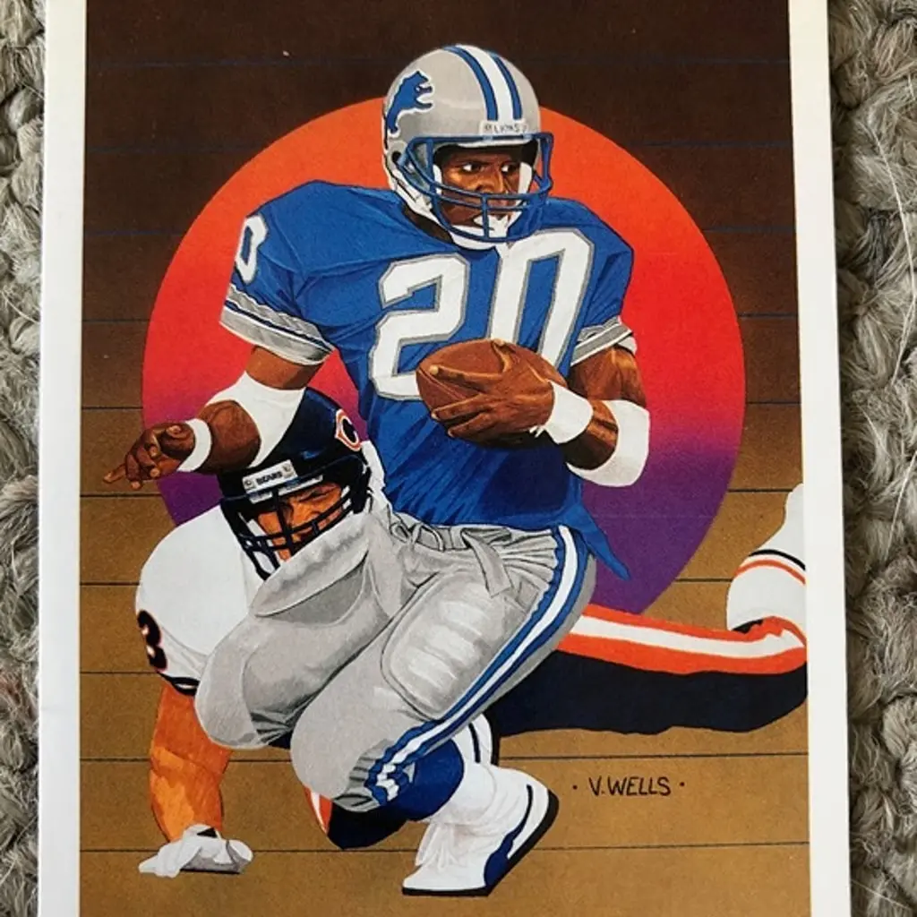 Detroit Lions Barry Sanders upper deck football card
