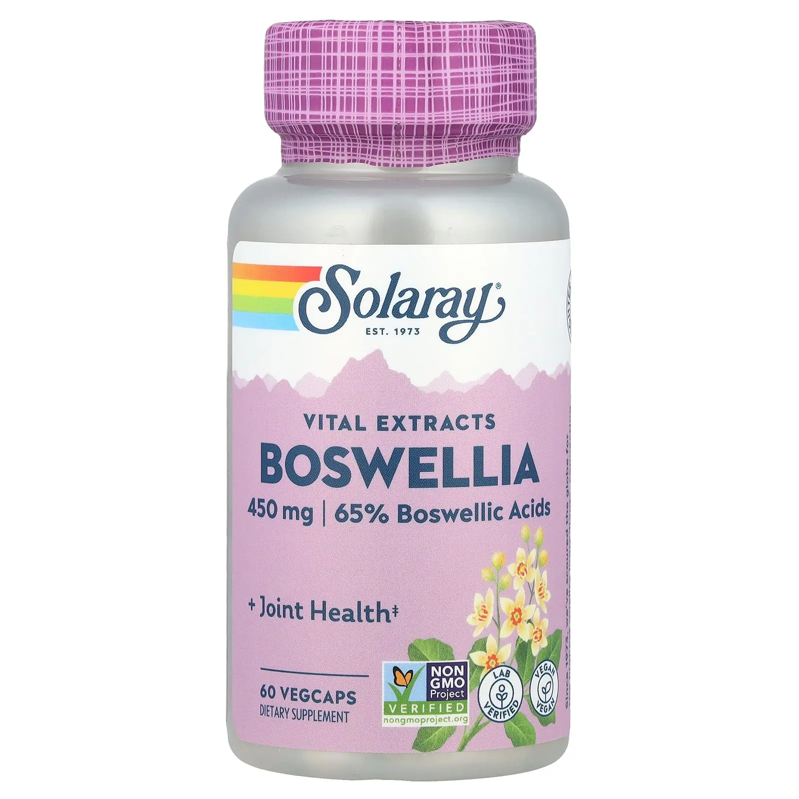 Solaray Vital Extracts, Boswellia, 450 mg, 60 VegCaps